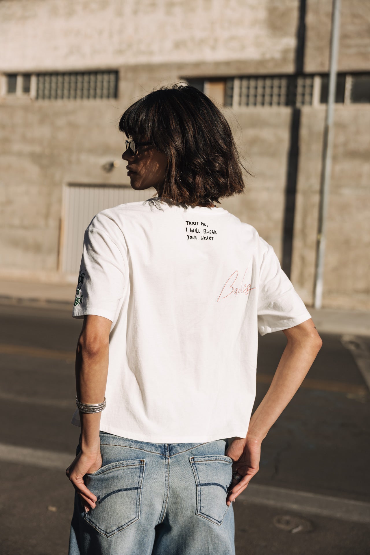 

Printed T-shirt Woman Trade Graf white | Freeman T. Porter