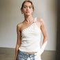 

Top asymétrique Femme Danae Rib white | Freeman T. Porter