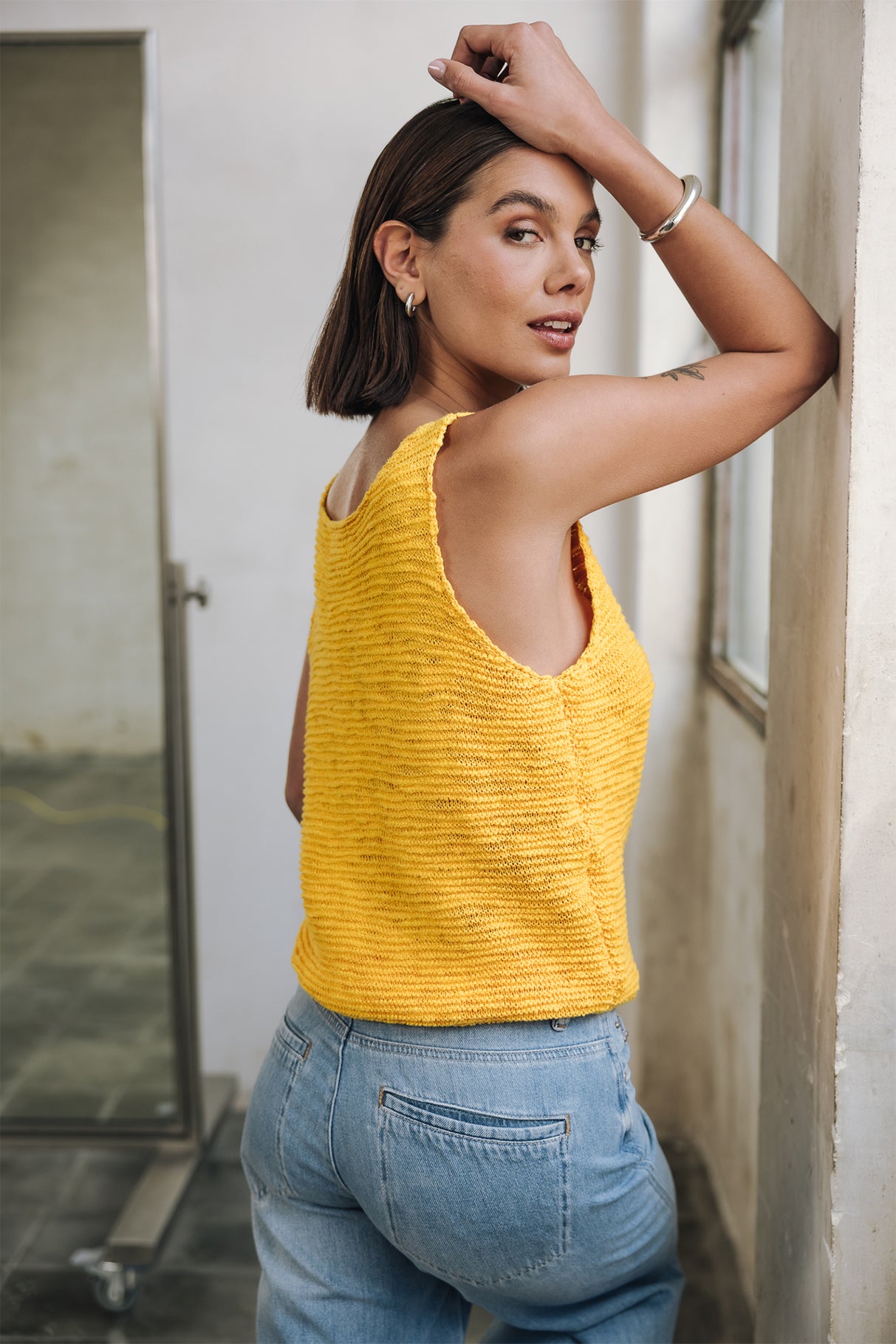 
              

Camiseta sin mangas efecto crochet Mujer Duna freesia | Freeman T. Porter
            