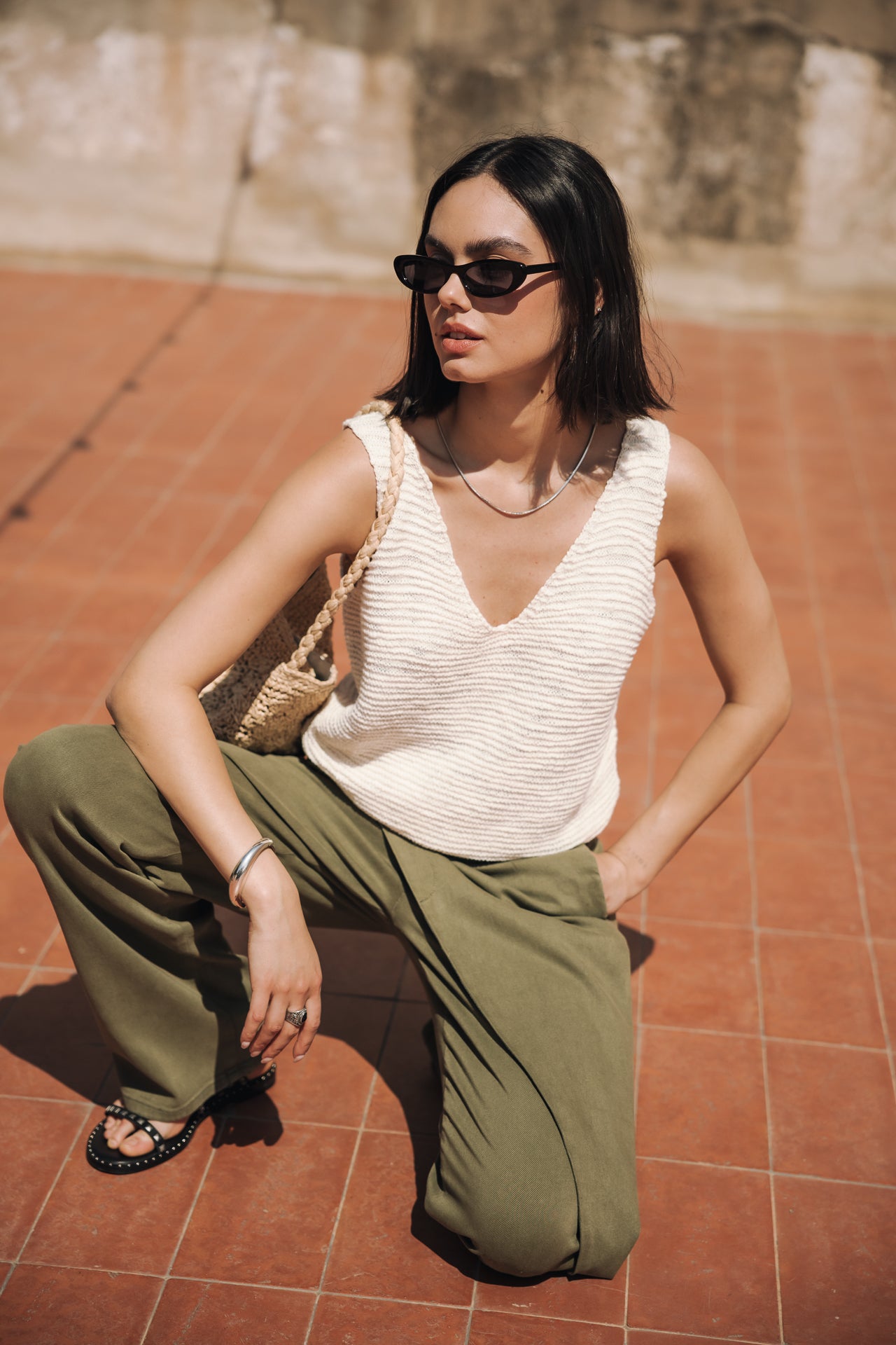 

Débadeur effet crochet Femme Duna off white | Freeman T. Porter