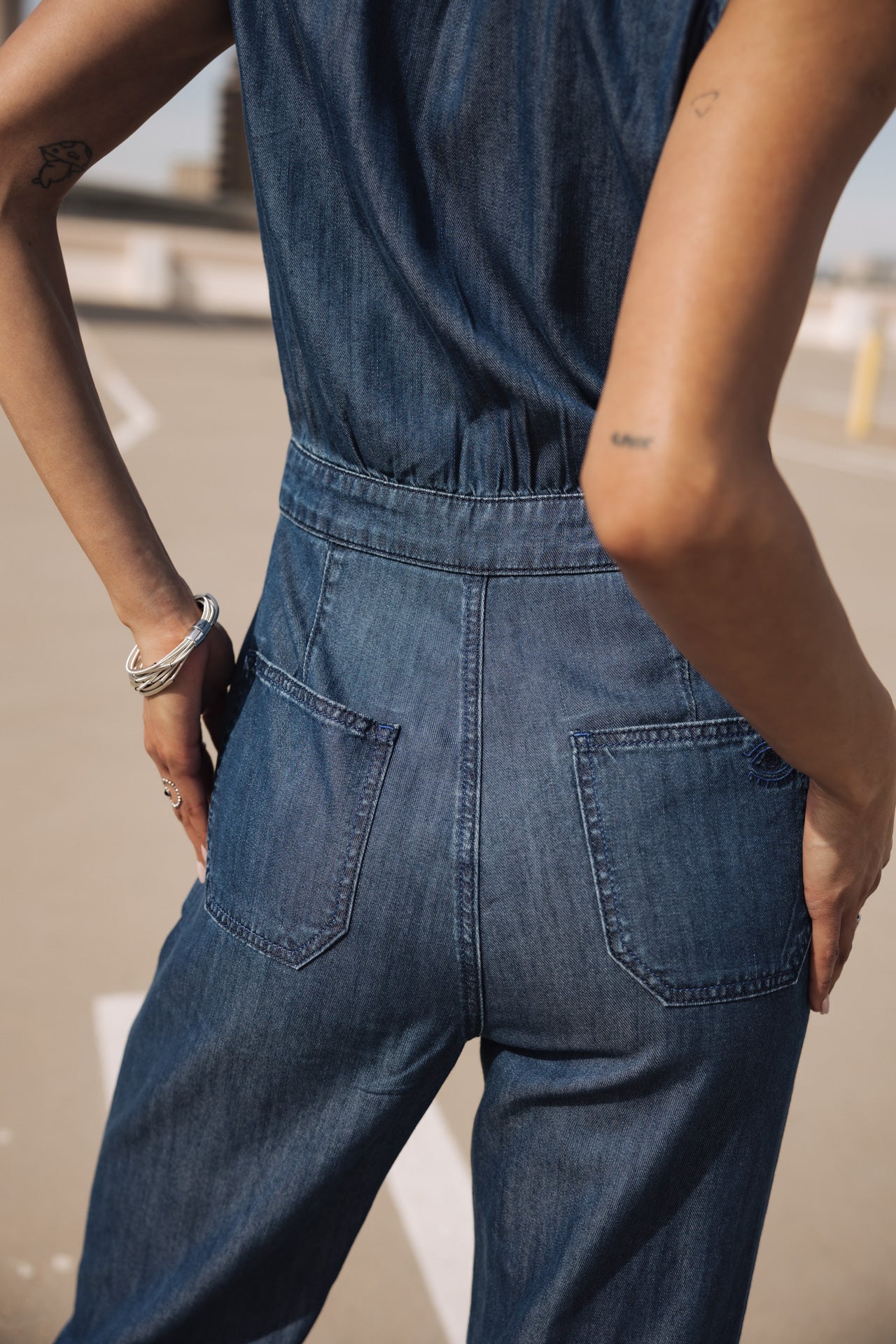 

Combinaison zippée Femme Martha Denim bastia | Freeman T. Porter