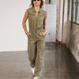 

Overall mit Reißverschluss Frau Martha Plain deep lichen green | Freeman T. Porter