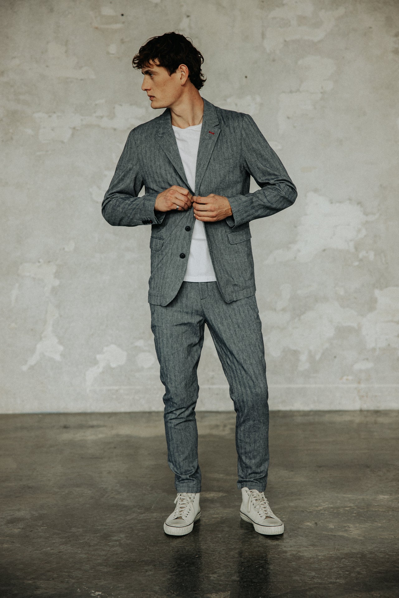 

Blazer cintré Homme Tomass Chevron ensign blue | Freeman T. Porter