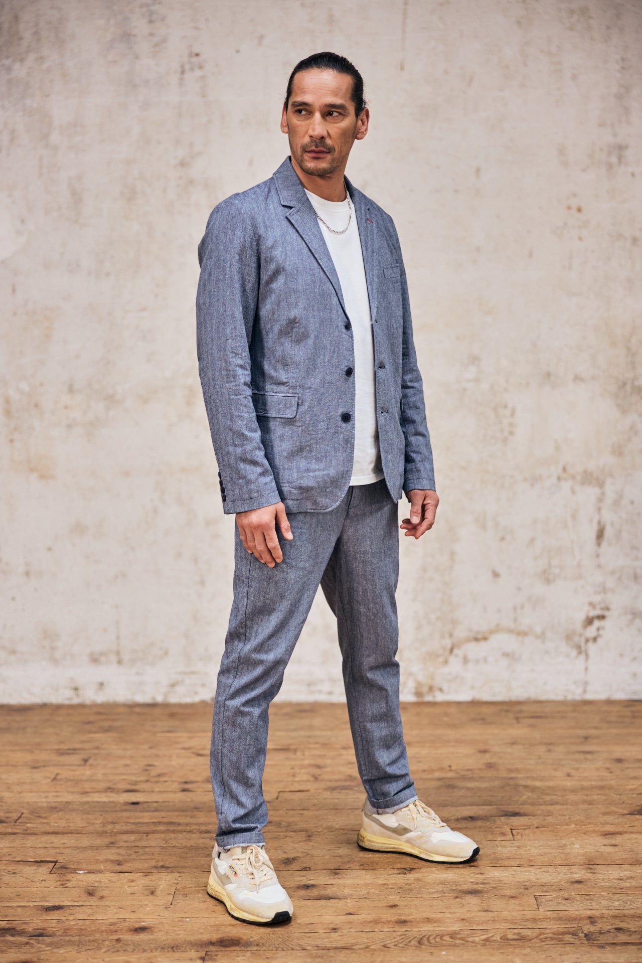 

Slim-fit blazer Men Tomass Chevron ensign blue | Freeman T. Porter
