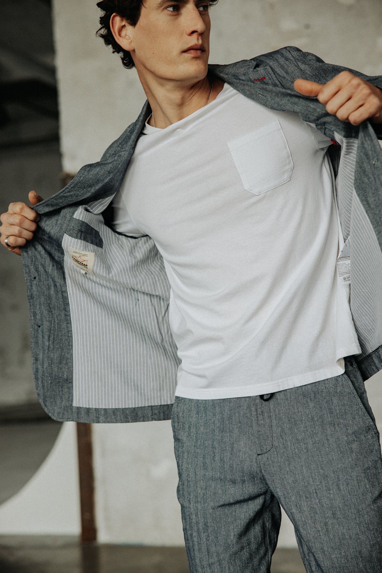 

Blazer cintré Homme Tomass Chevron ensign blue | Freeman T. Porter