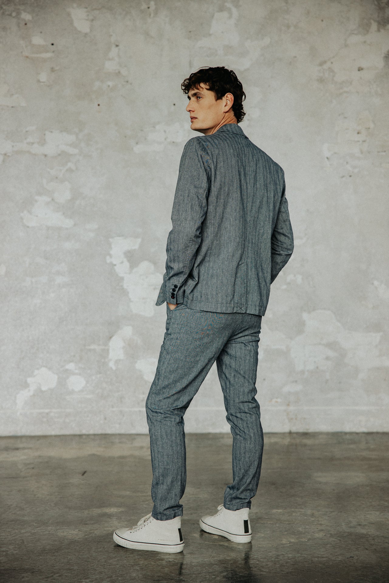 

Blazer cintré Homme Tomass Chevron ensign blue | Freeman T. Porter