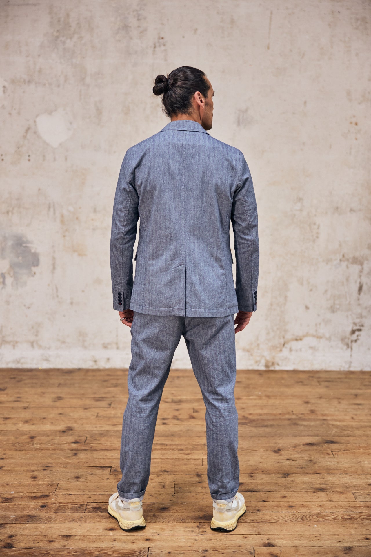 

Slim-fit blazer Men Tomass Chevron ensign blue | Freeman T. Porter