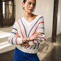 

Openwork sweater Woman Persiana Multico white | Freeman T. Porter