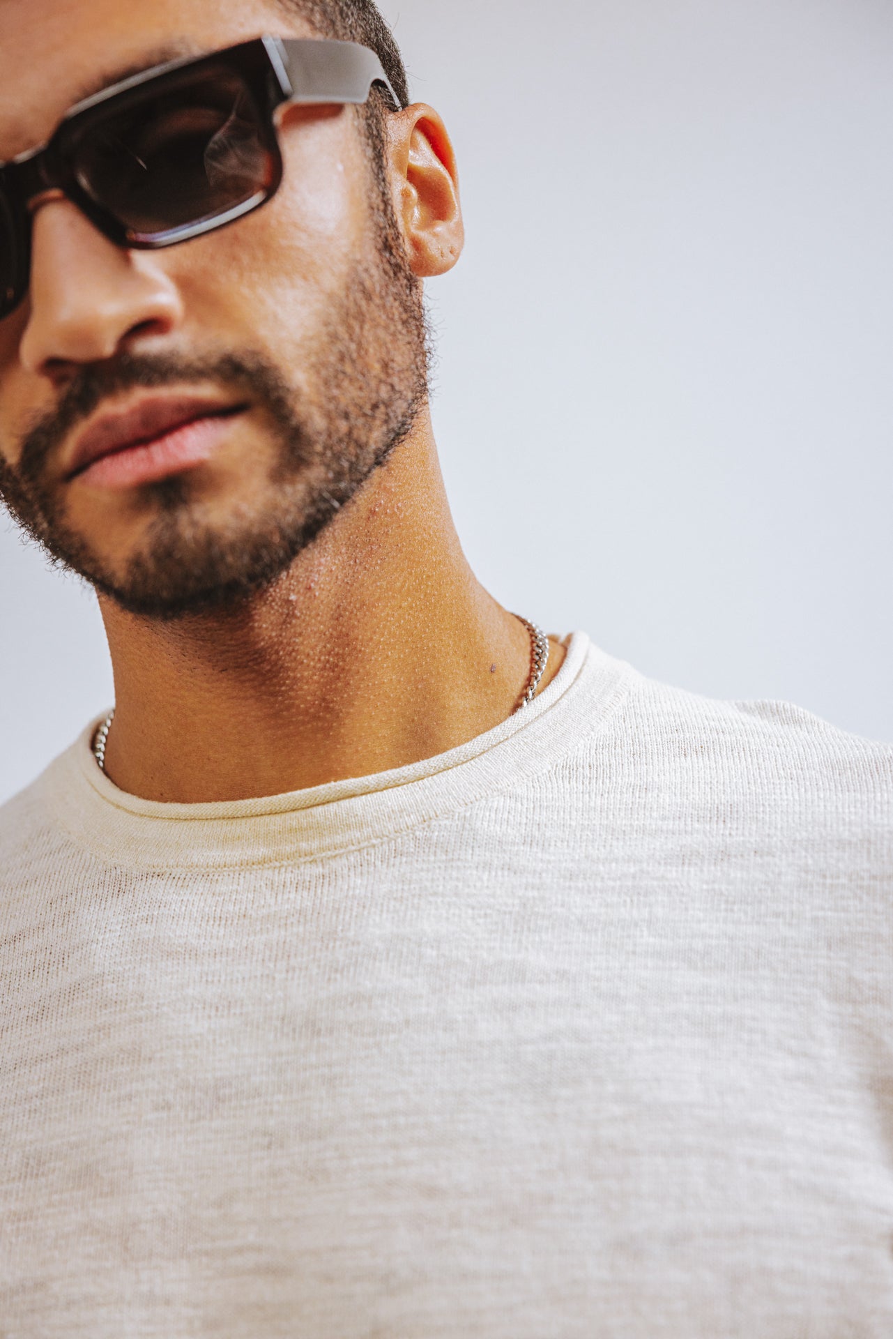 

Pull col rond Homme Solino Sluby light gray | Freeman T. Porter