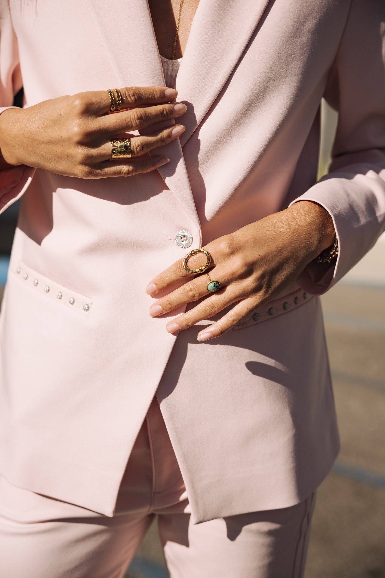 
              

Gerader Blazer Frau Bernie Polyneo Light light pink | Freeman T. Porter
            