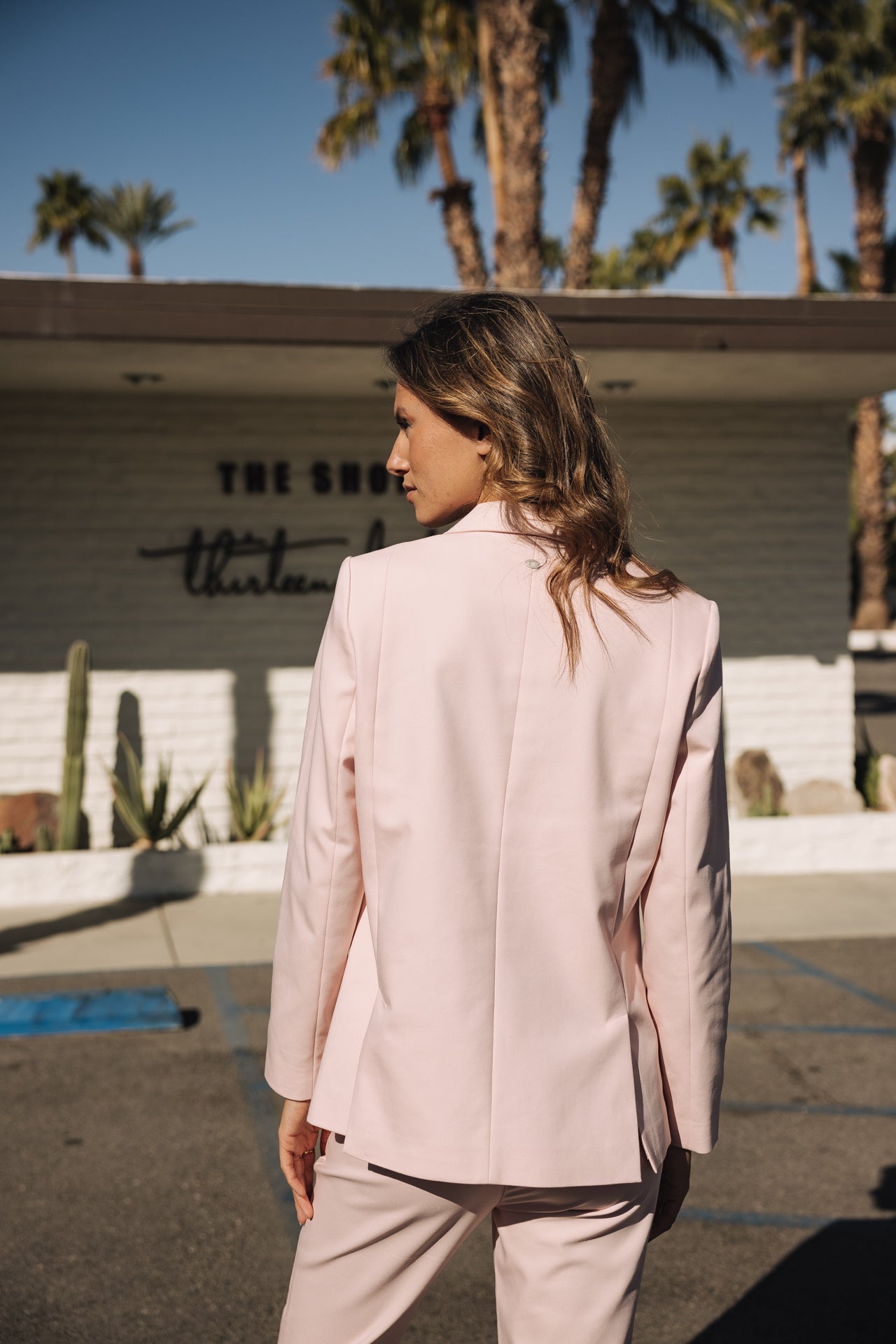 

Straight blazer Woman Bernie Polyneo Light light pink | Freeman T. Porter