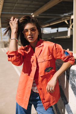

Surchemise à patches Femme Venty Summer Patches cayenne | Freeman T. Porter