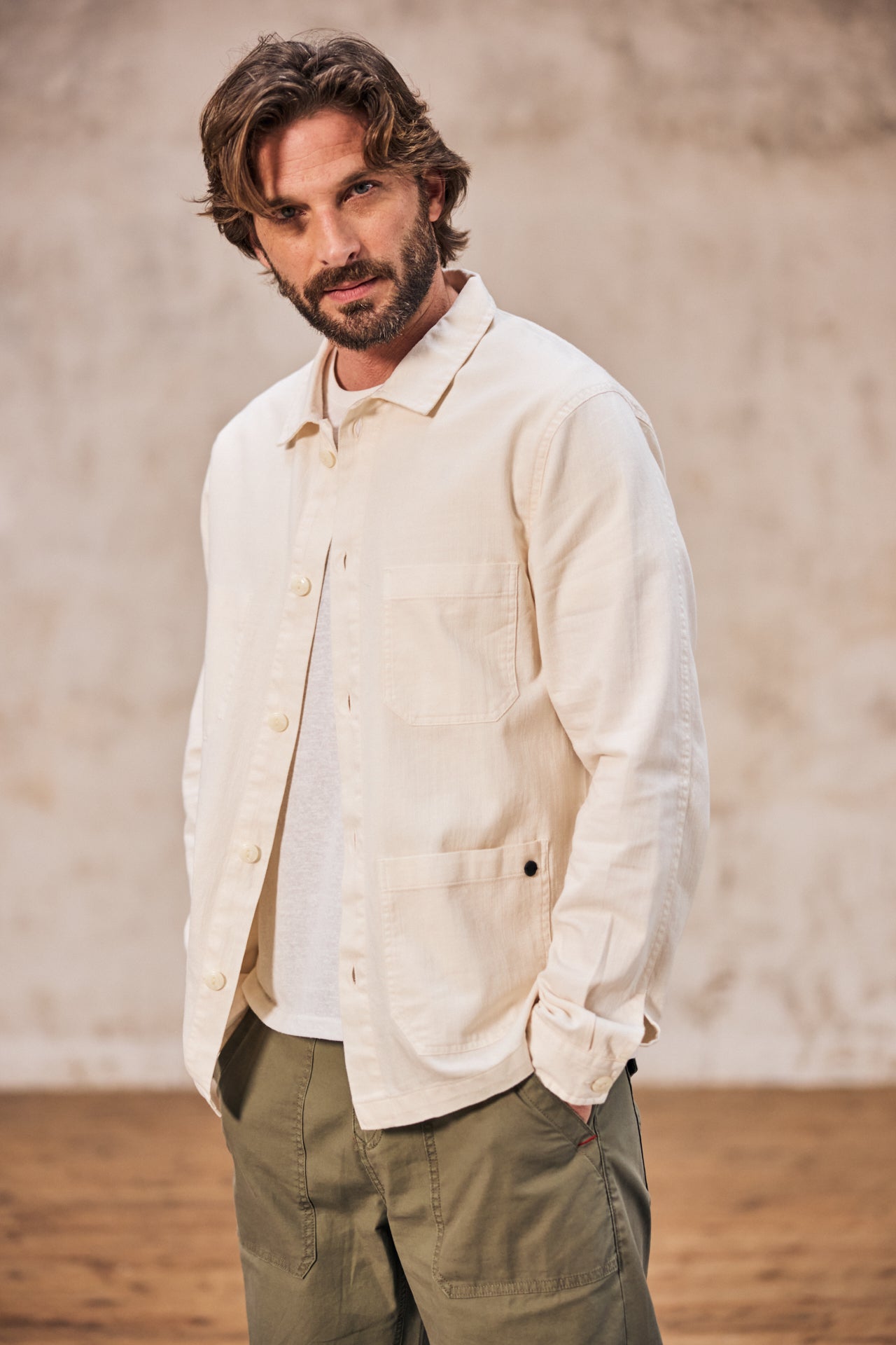   
            

Veste workwear Homme Barney Cot Slub light gray | Freeman T. Porter
          