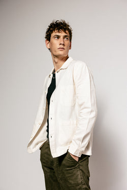 

Workwear-Jacke Herren Barney Cot Slub light gray | Freeman T. Porter