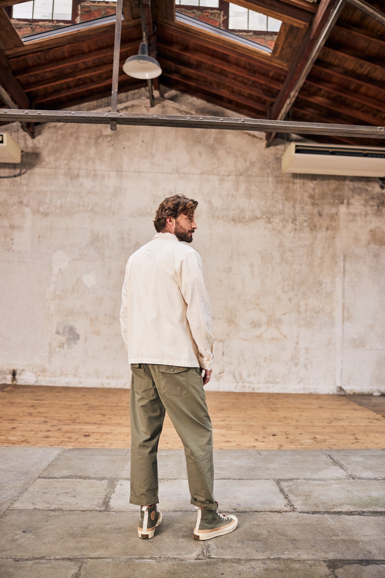 

Veste workwear Homme Barney Cot Slub light gray | Freeman T. Porter
