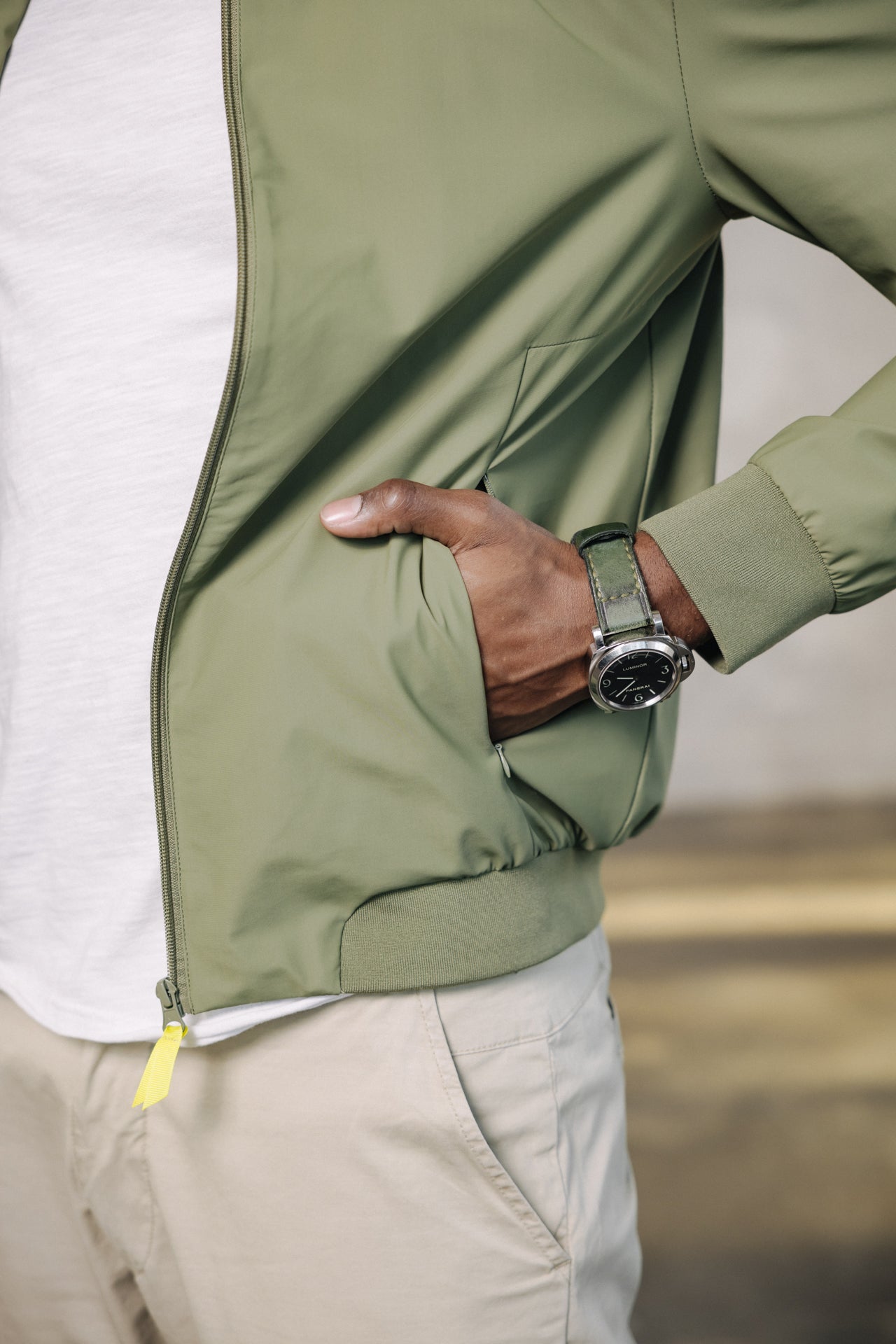 

Bomber jacket Men Nelson Neo deep lichen green | Freeman T. Porter