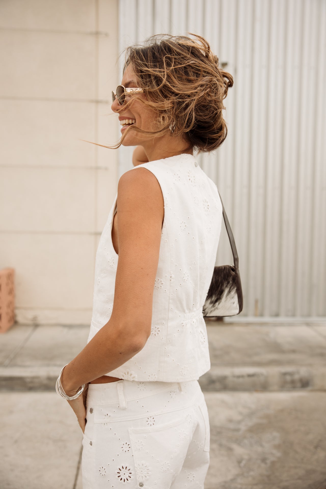 

Gilet de costume Femme Sofia Boheme bright white | Freeman T. Porter