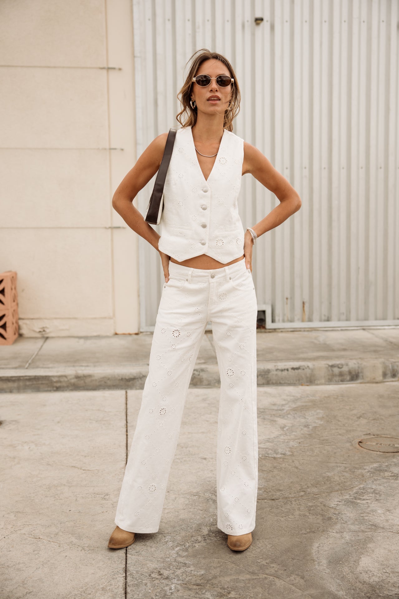 

Gilet de costume Femme Sofia Boheme bright white | Freeman T. Porter