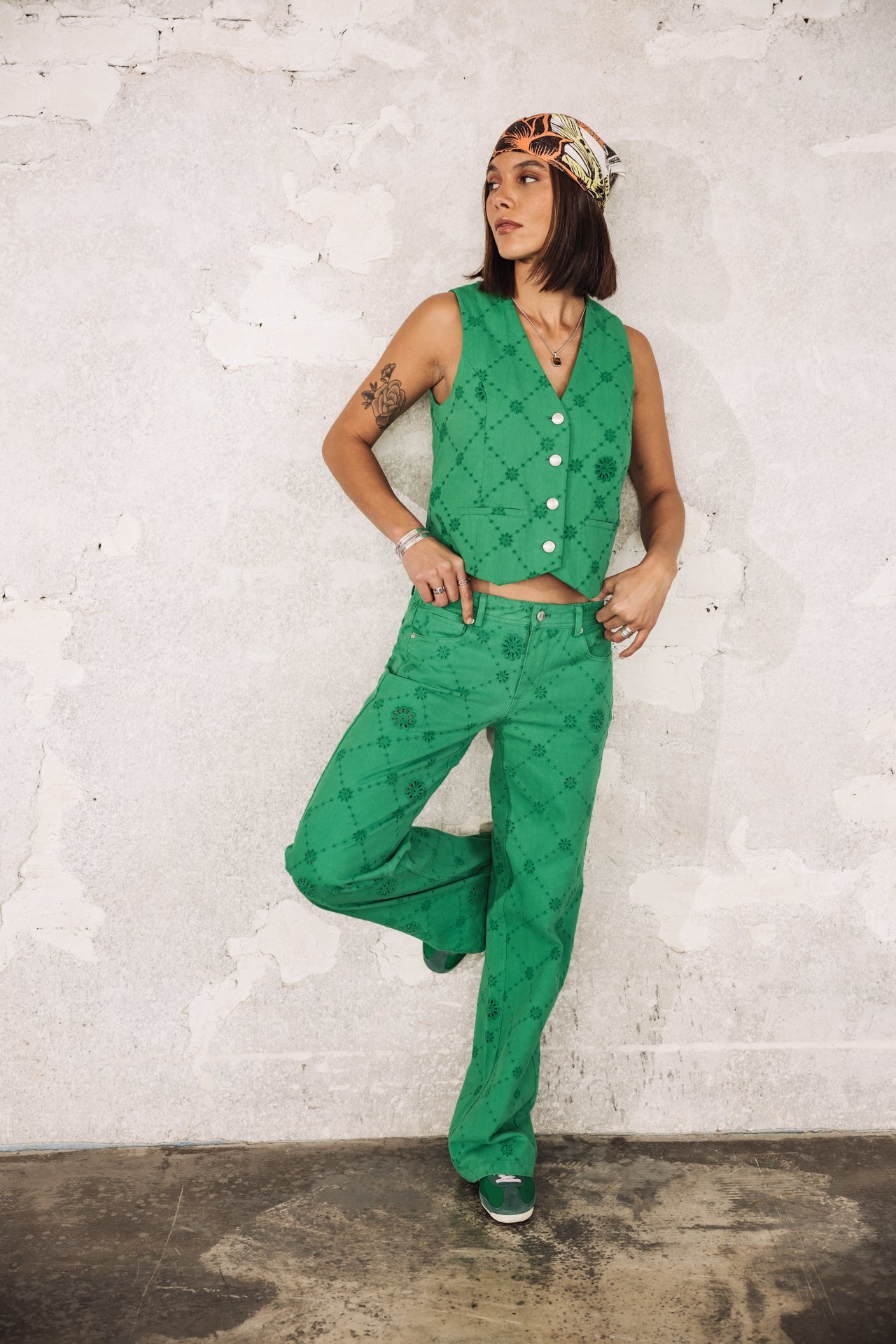 

Gilet de costume Femme Sofia Boheme jolly green | Freeman T. Porter