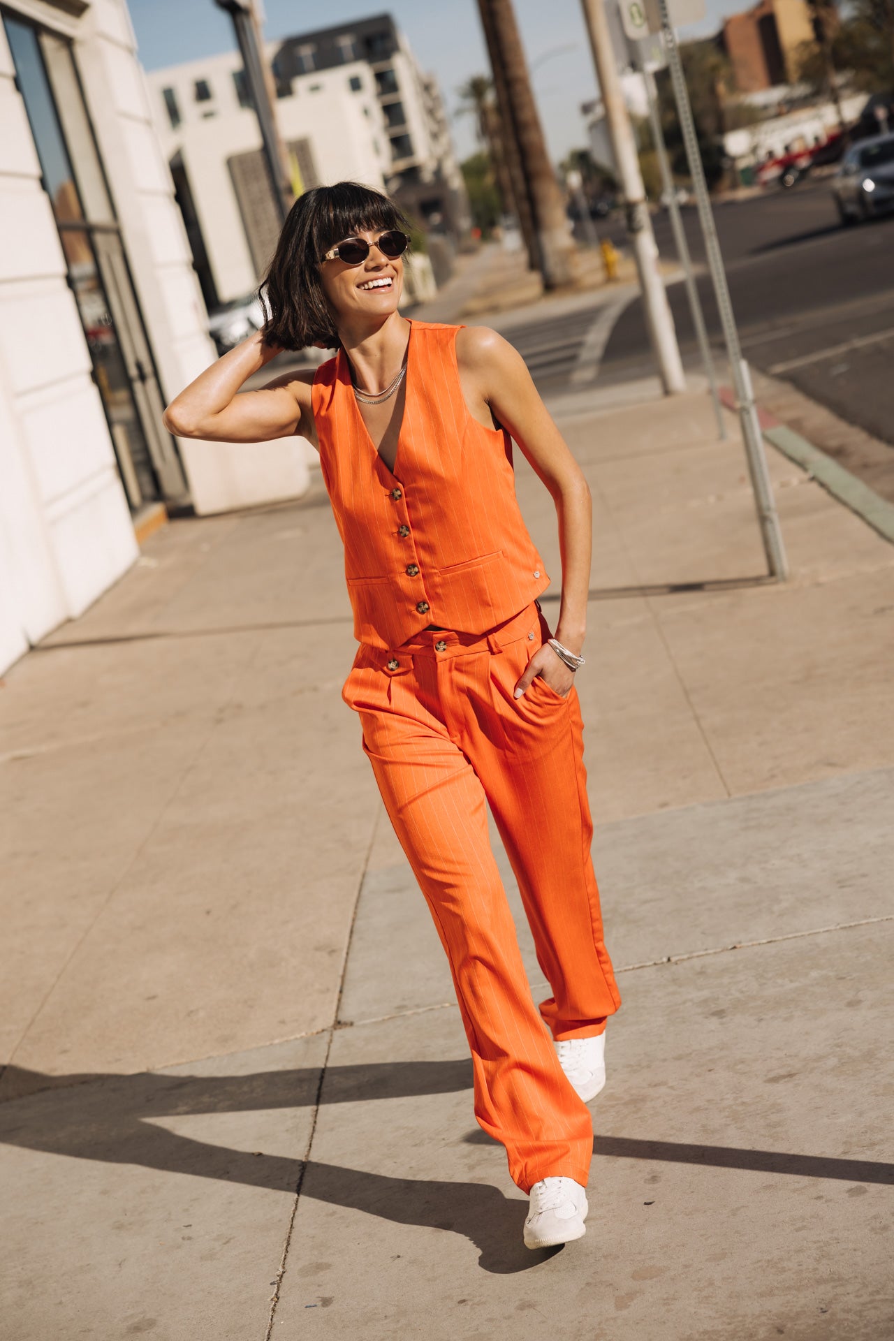 

Gilet de costume Femme Sofia Cairo tigerlily | Freeman T. Porter