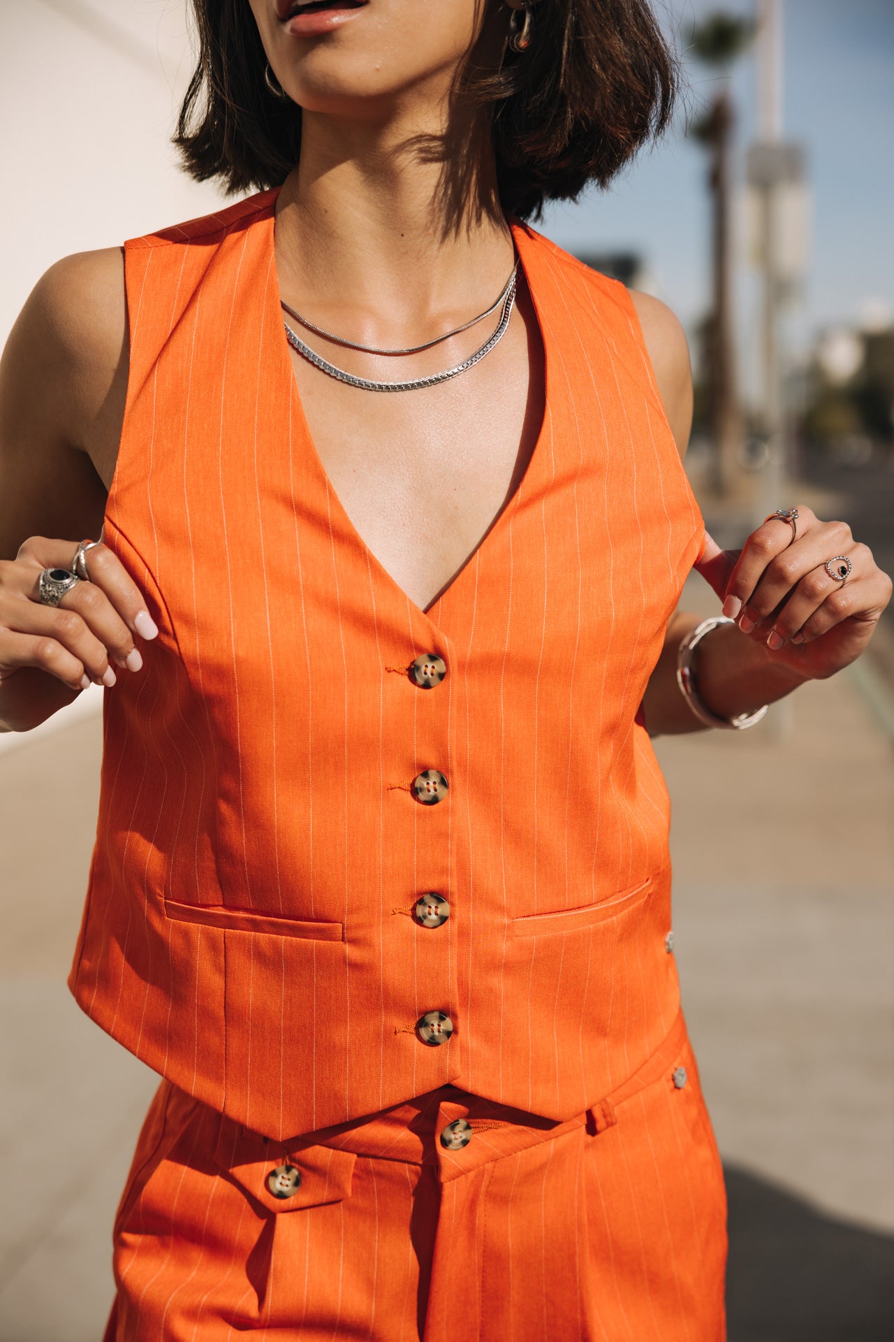 

Gilet de costume Femme Sofia Cairo tigerlily | Freeman T. Porter