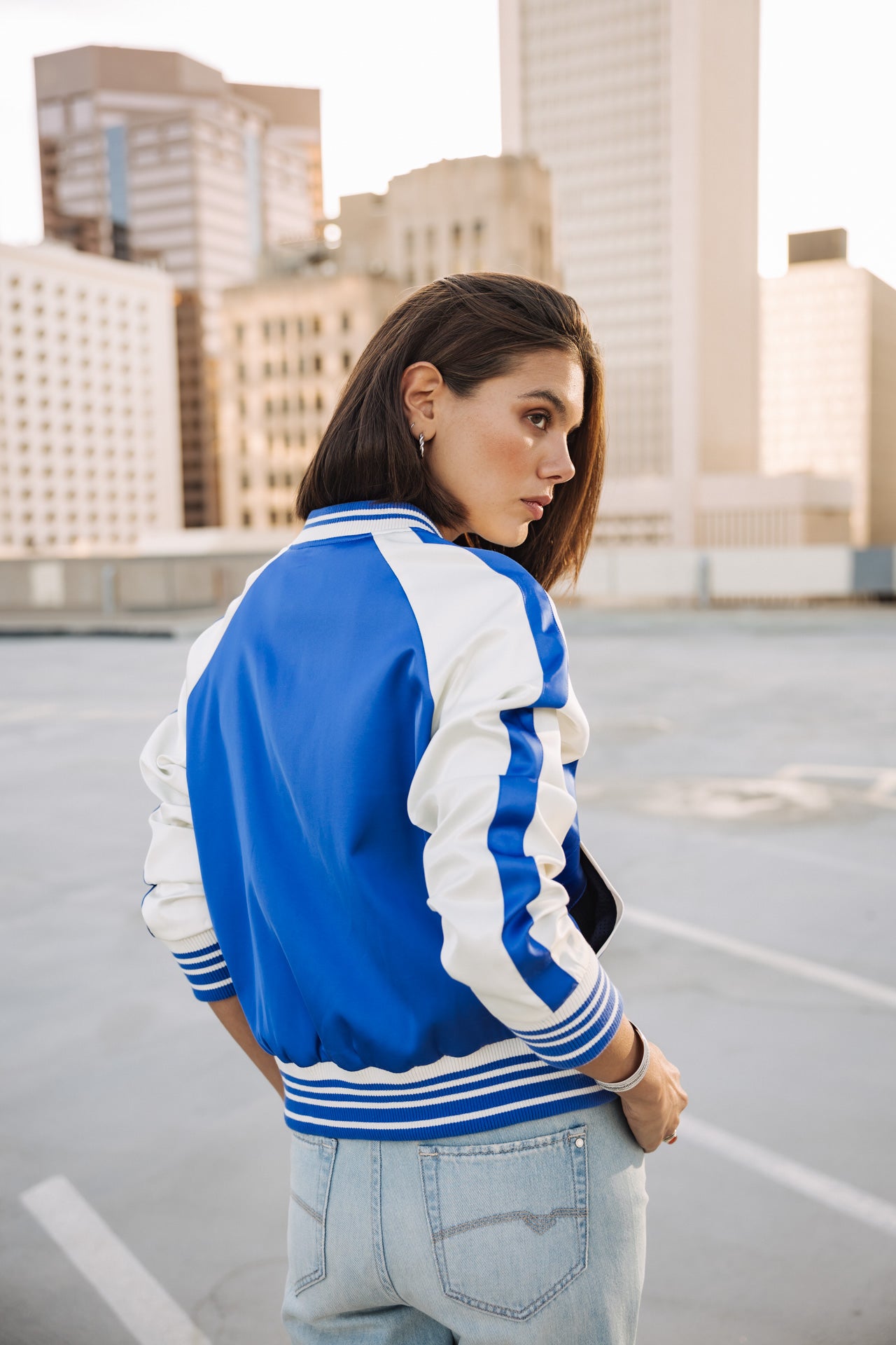 

Bomber jacket Woman Viviane dazzling blue | Freeman T. Porter