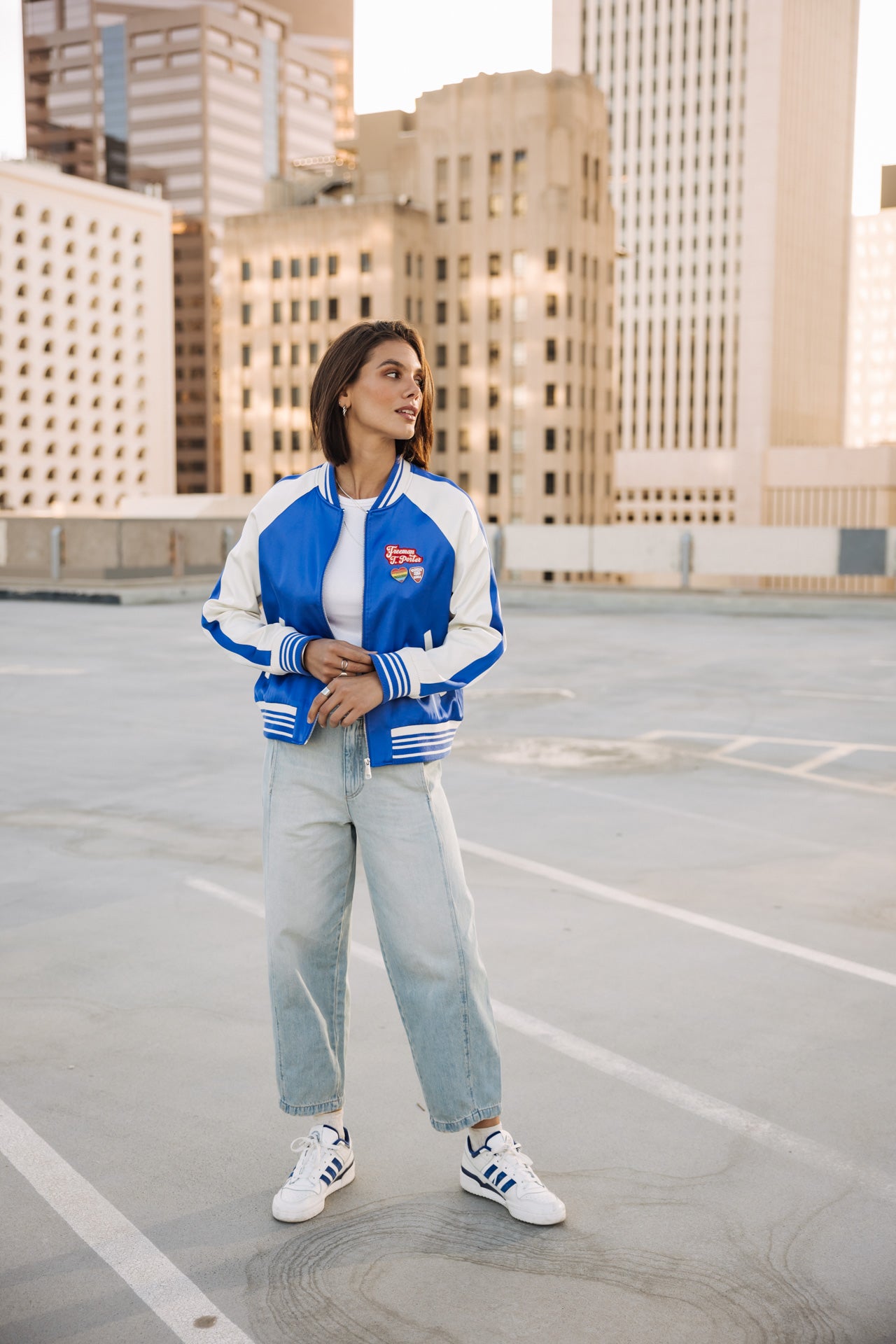 

Bomber jacket Woman Viviane dazzling blue | Freeman T. Porter