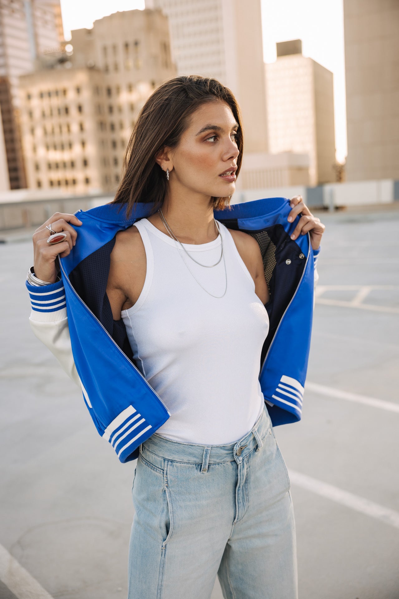 

Bomber jacket Woman Viviane dazzling blue | Freeman T. Porter