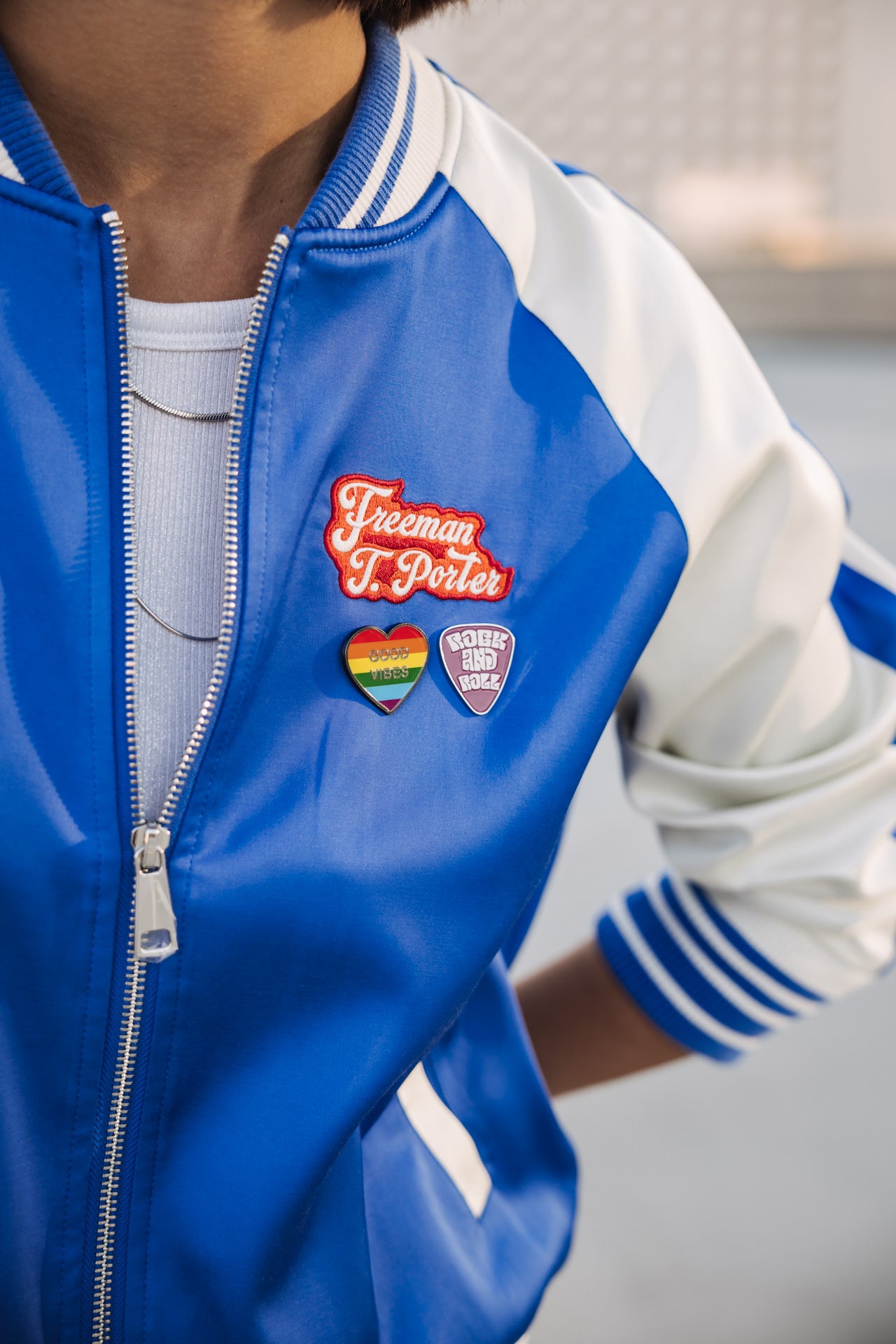 

Bomber jacket Woman Viviane dazzling blue | Freeman T. Porter