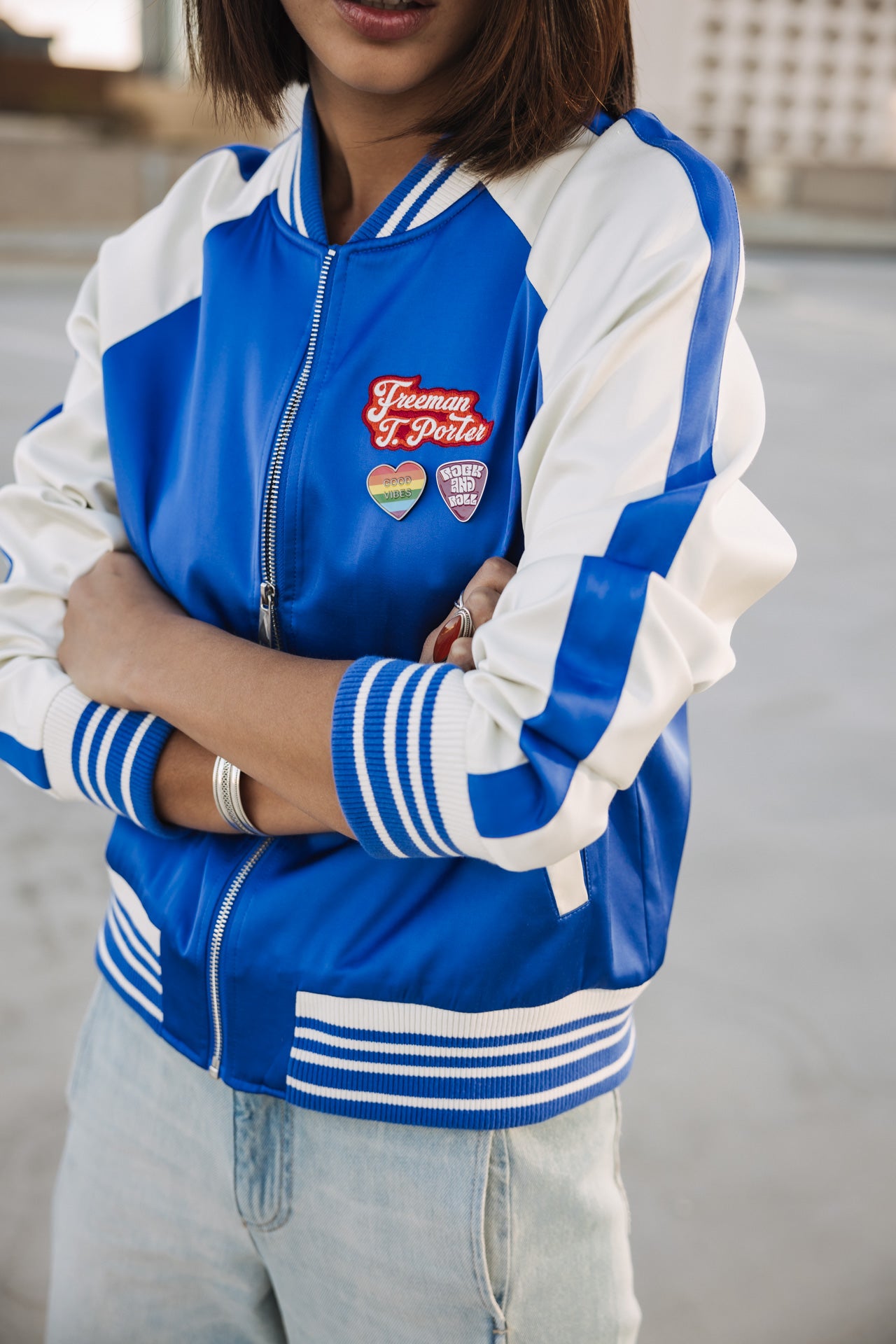 

Bomber jacket Woman Viviane dazzling blue | Freeman T. Porter