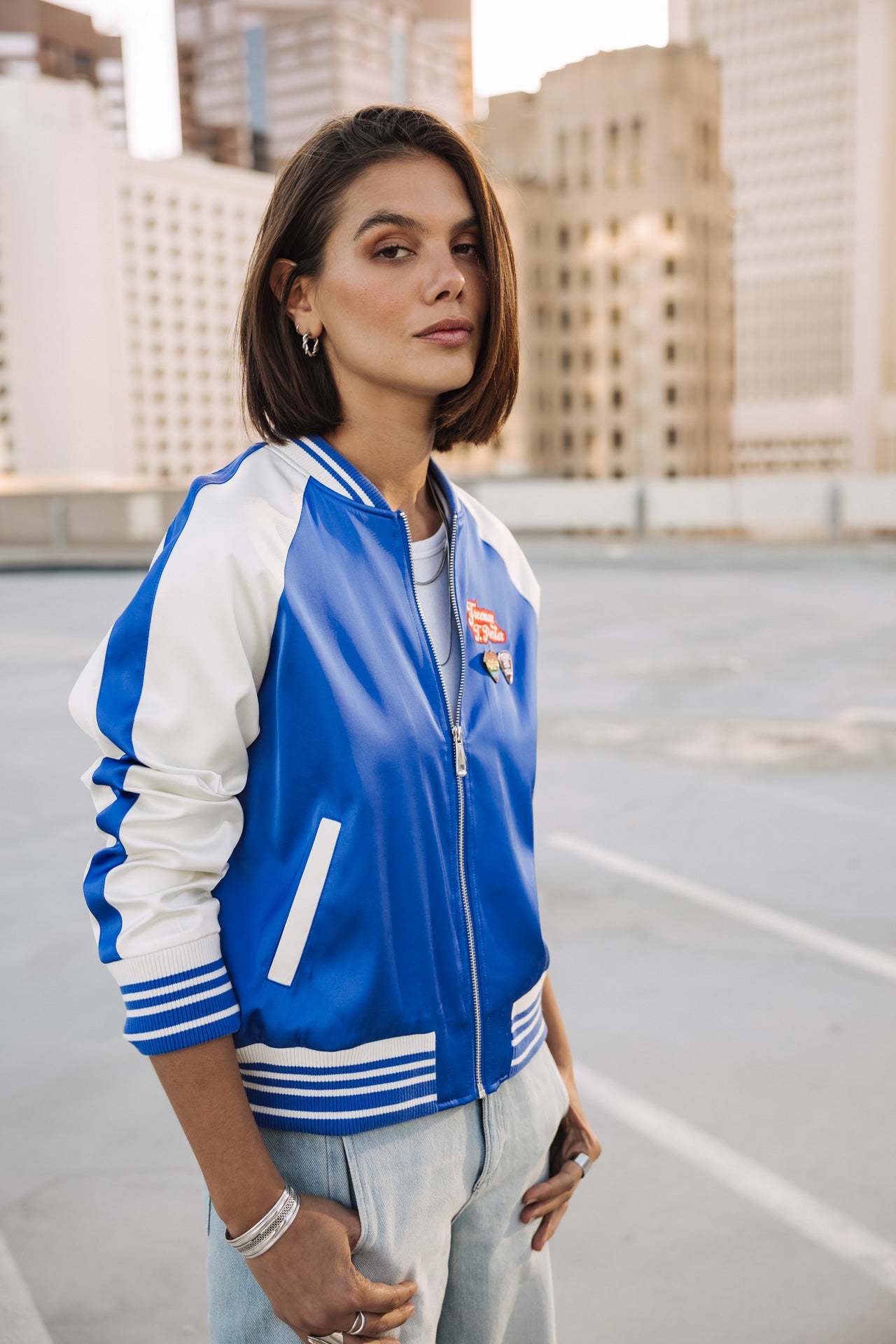 

Bomber jacket Woman Viviane dazzling blue | Freeman T. Porter