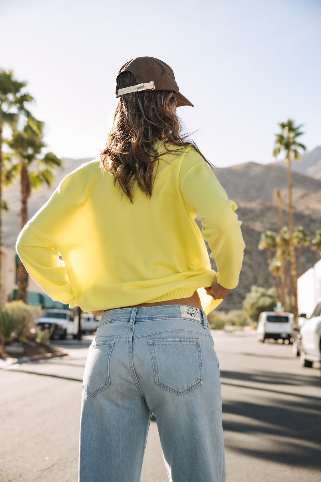 

Pull col V Femme Isabel Summer flashy yellow | Freeman T. Porter