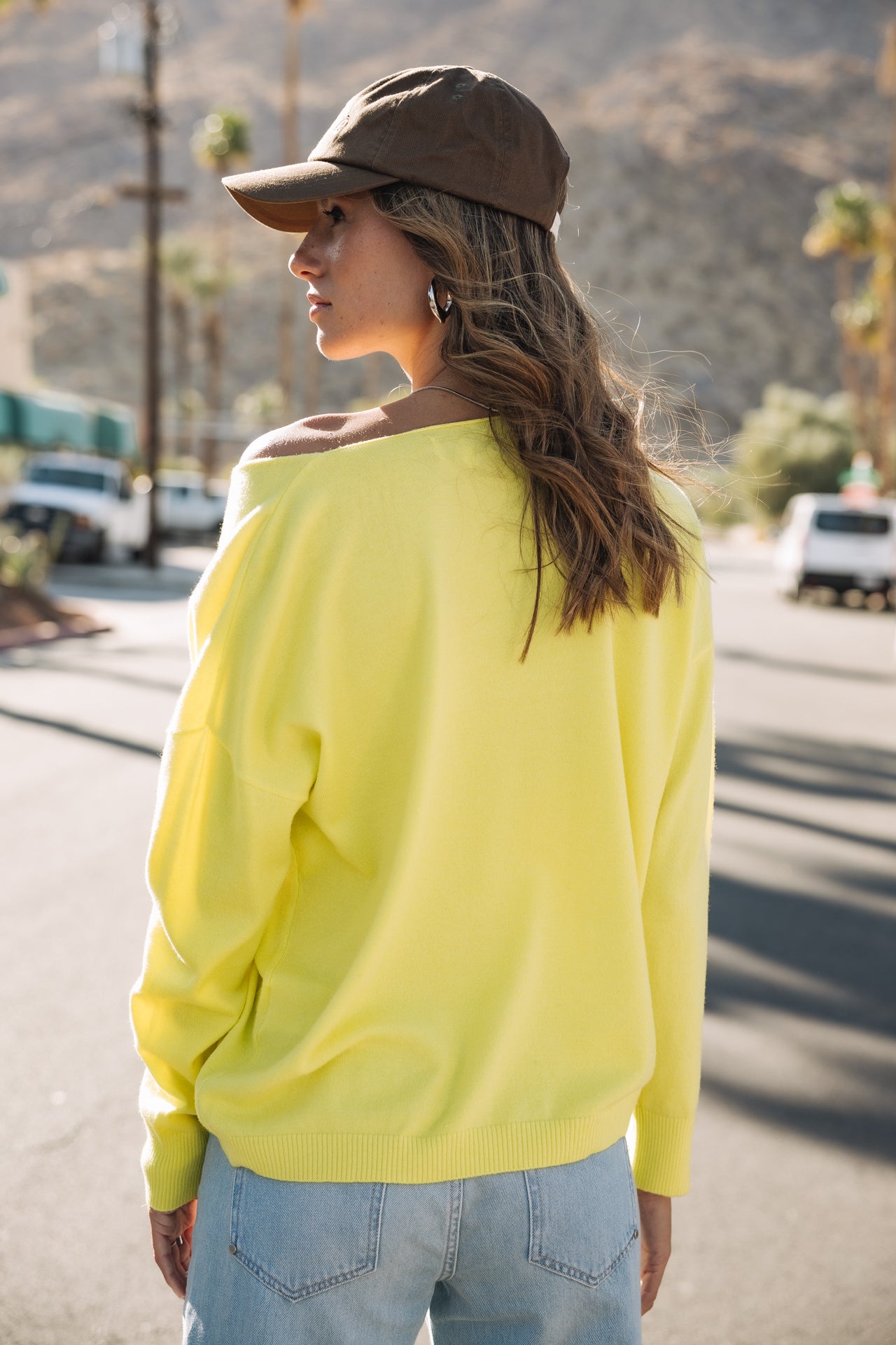 

Pull col V Femme Isabel Summer flashy yellow | Freeman T. Porter