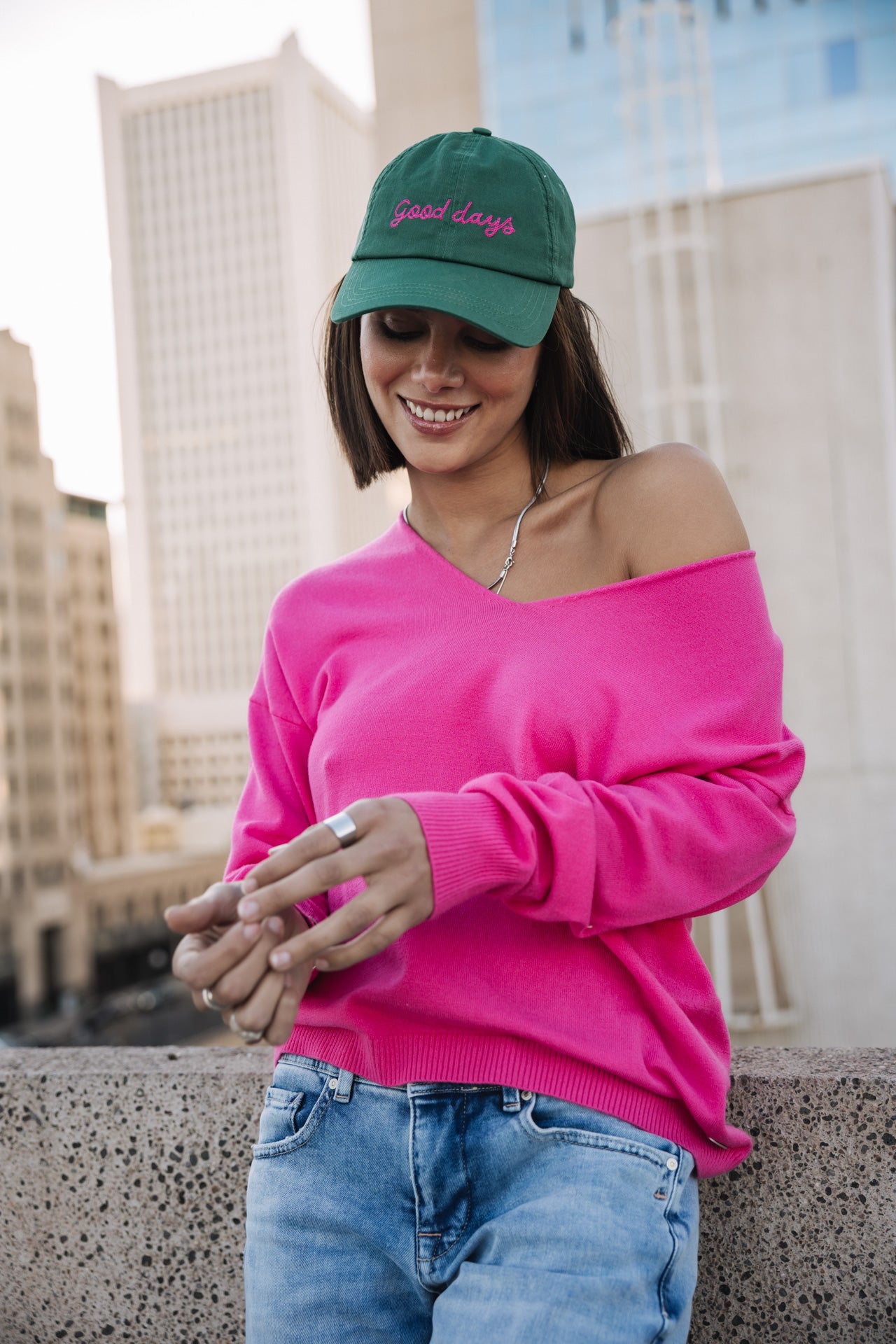 

Casquette brodée Femme Good Days Cap green | Freeman T. Porter