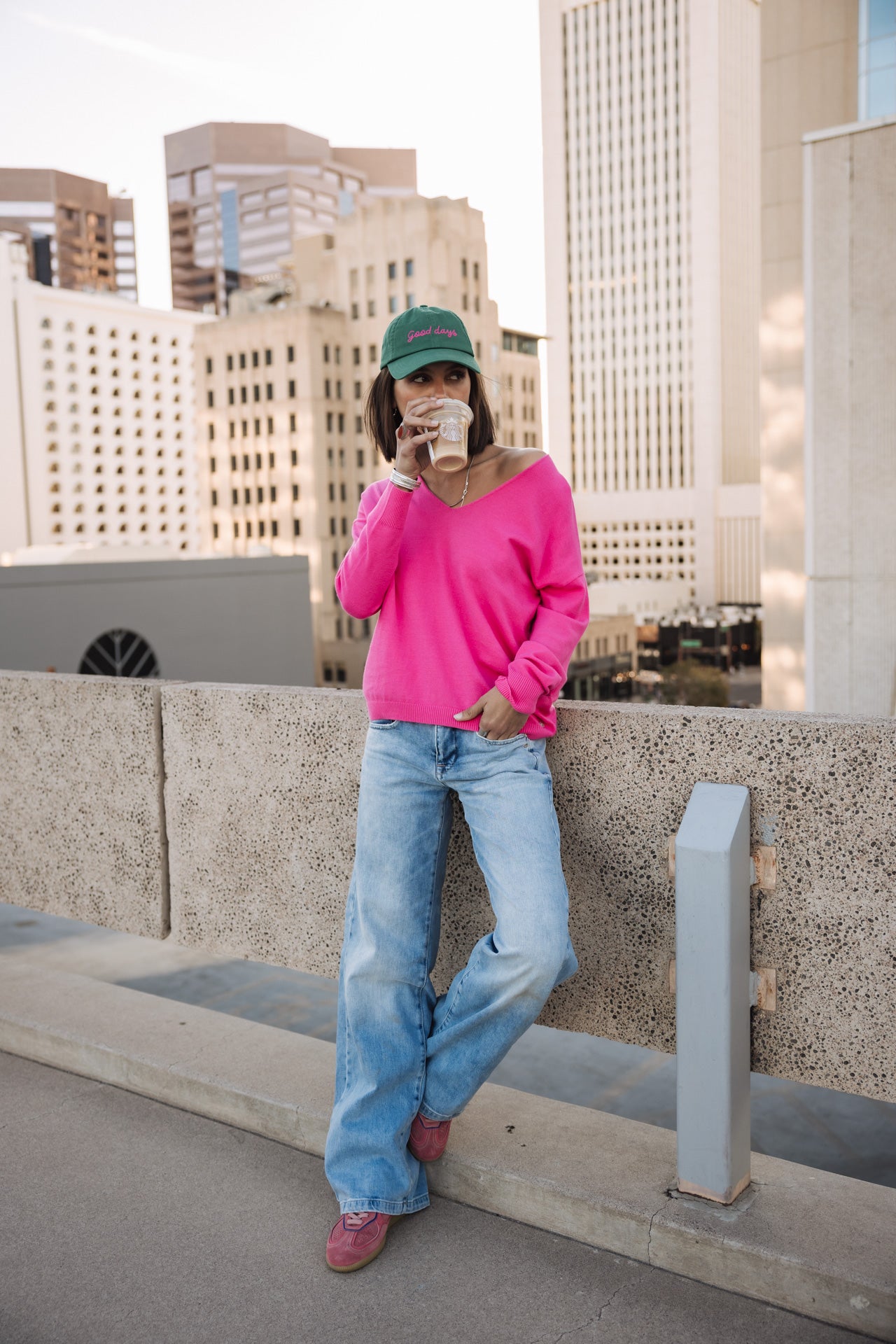 
              

Pull col V Femme Isabel Summer electric fushia | Freeman T. Porter
            
