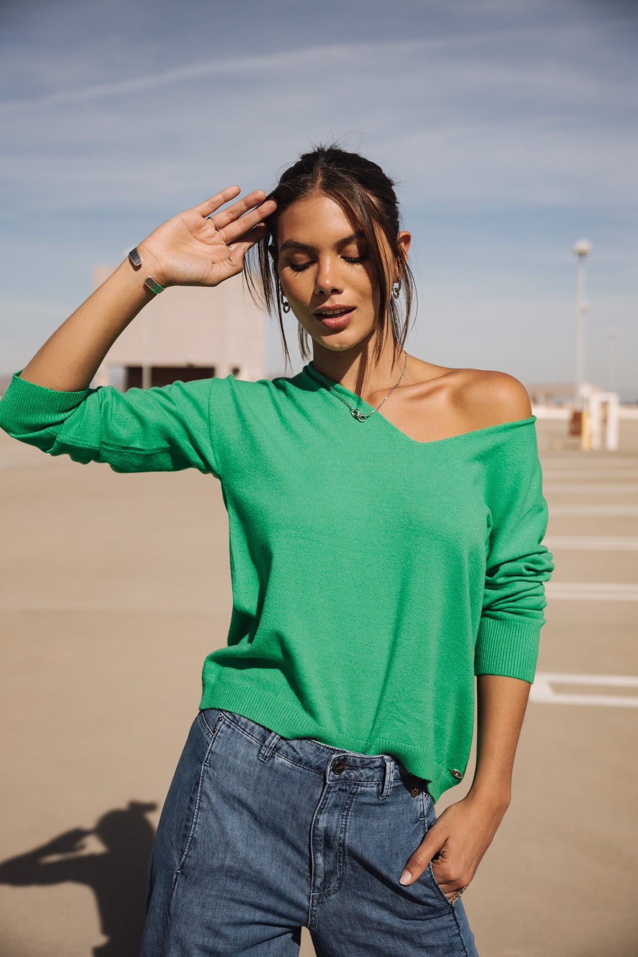   
            

Pull col V Femme Isabel Summer ming green | Freeman T. Porter
          