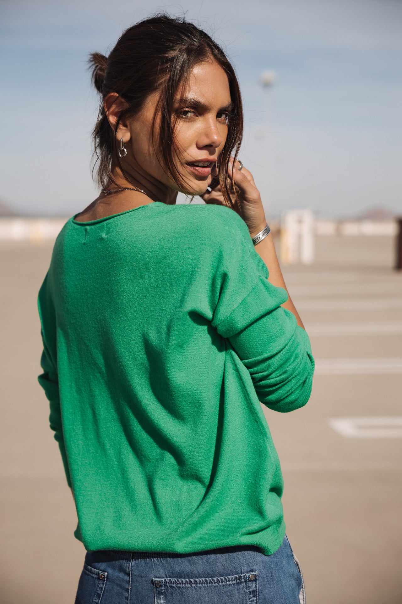 

Pullover mit V-Ausschnitt Frau Isabel Summer ming green | Freeman T. Porter