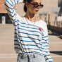 

Sailor sweater Woman Isabel Stripes princess blue | Freeman T. Porter