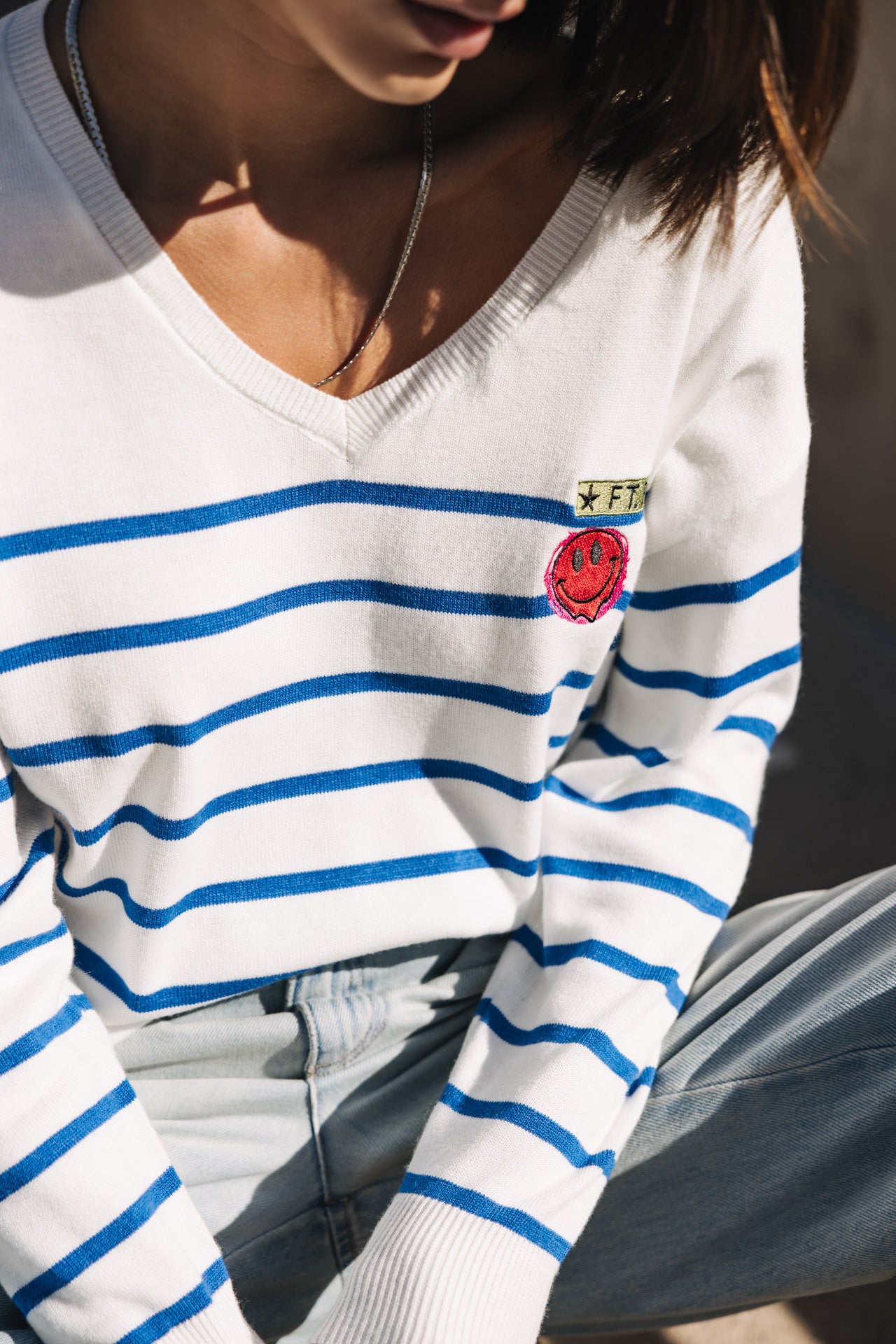 

Pull marinière Femme Isabel Stripes princess blue | Freeman T. Porter