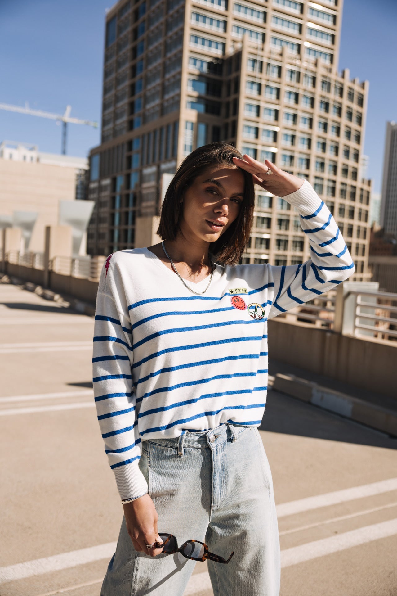 

Pull marinière Femme Isabel Stripes princess blue | Freeman T. Porter
