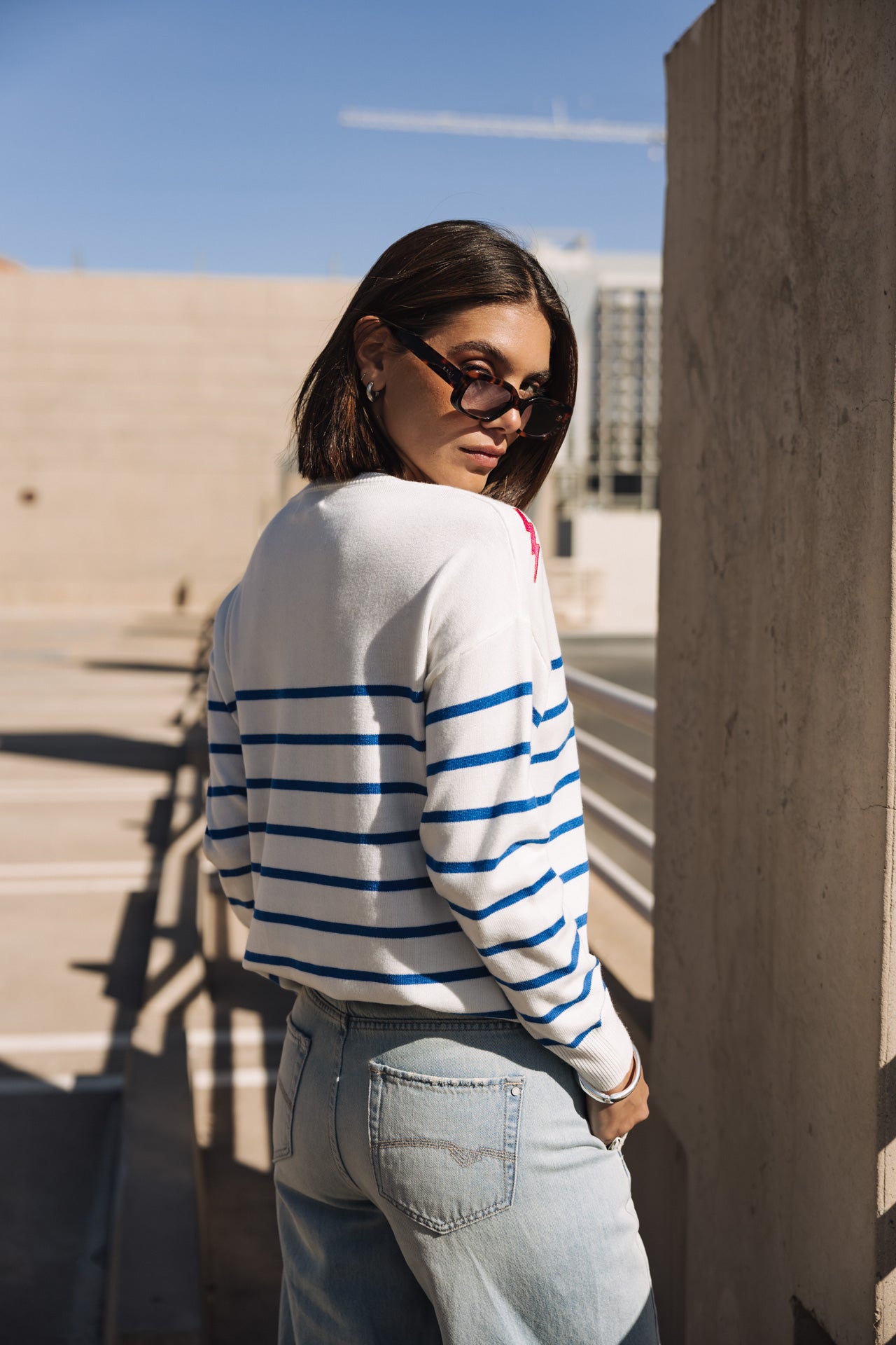 

Pull marinière Femme Isabel Stripes princess blue | Freeman T. Porter
