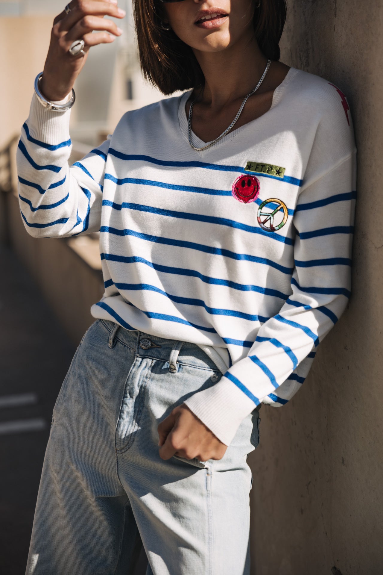 

Pull marinière Femme Isabel Stripes princess blue | Freeman T. Porter