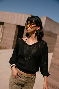 

Pull en résille Femme Paross black | Freeman T. Porter