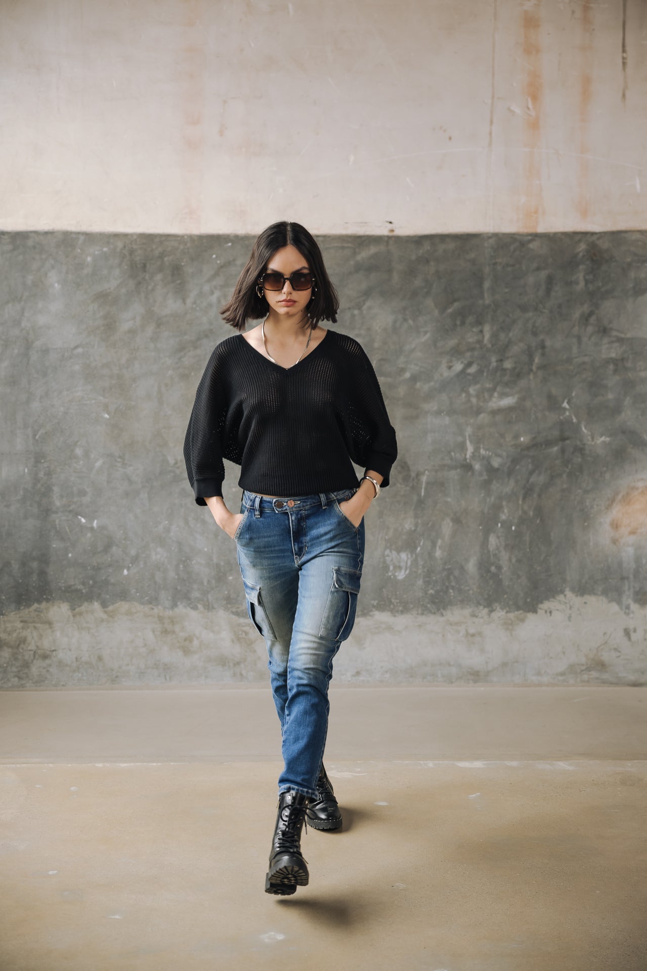 

Pull en résille Femme Paross black | Freeman T. Porter