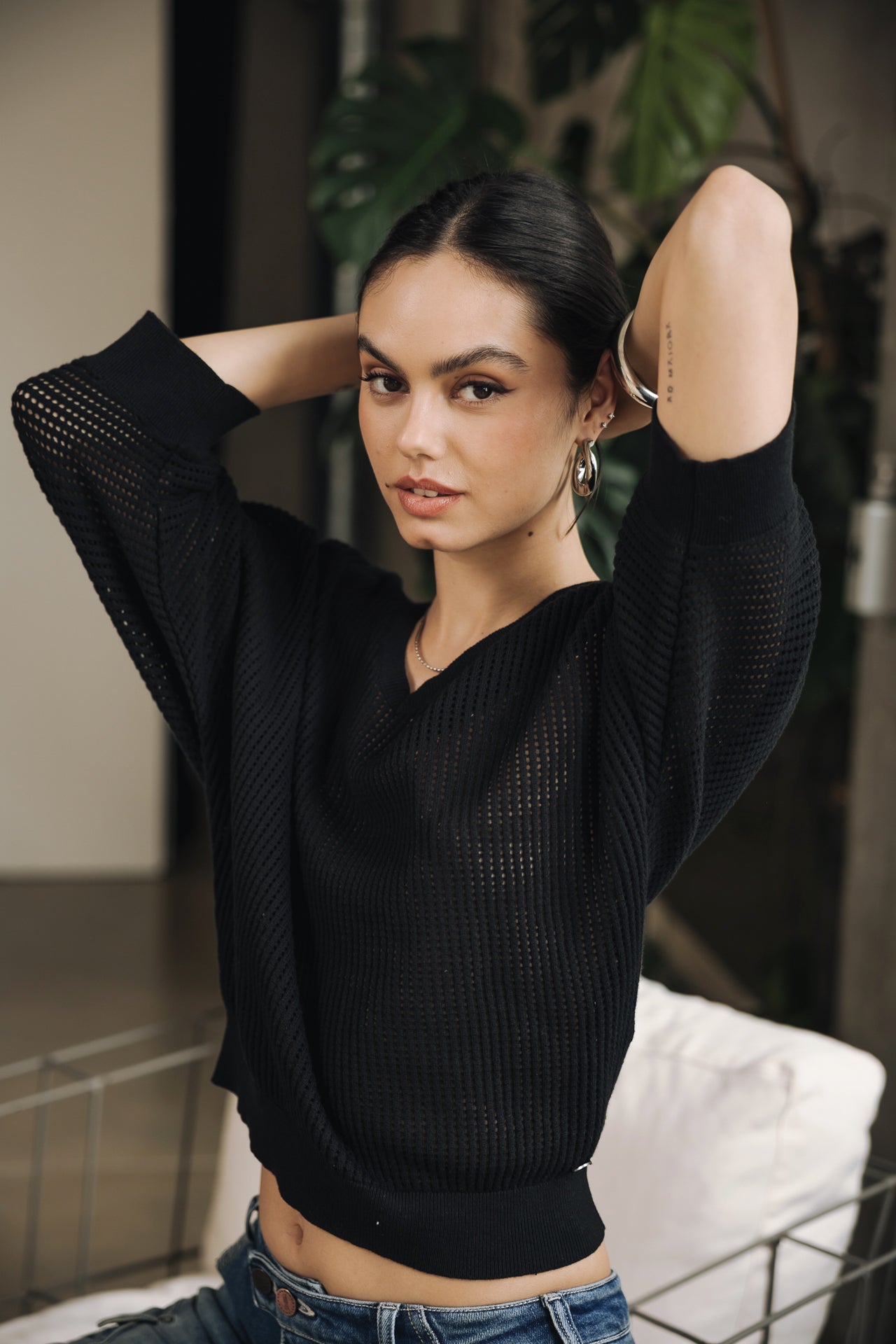 

Pull en résille Femme Paross black | Freeman T. Porter
