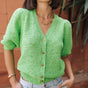 

Knitted cardigan Woman Goldine spray green | Freeman T. Porter