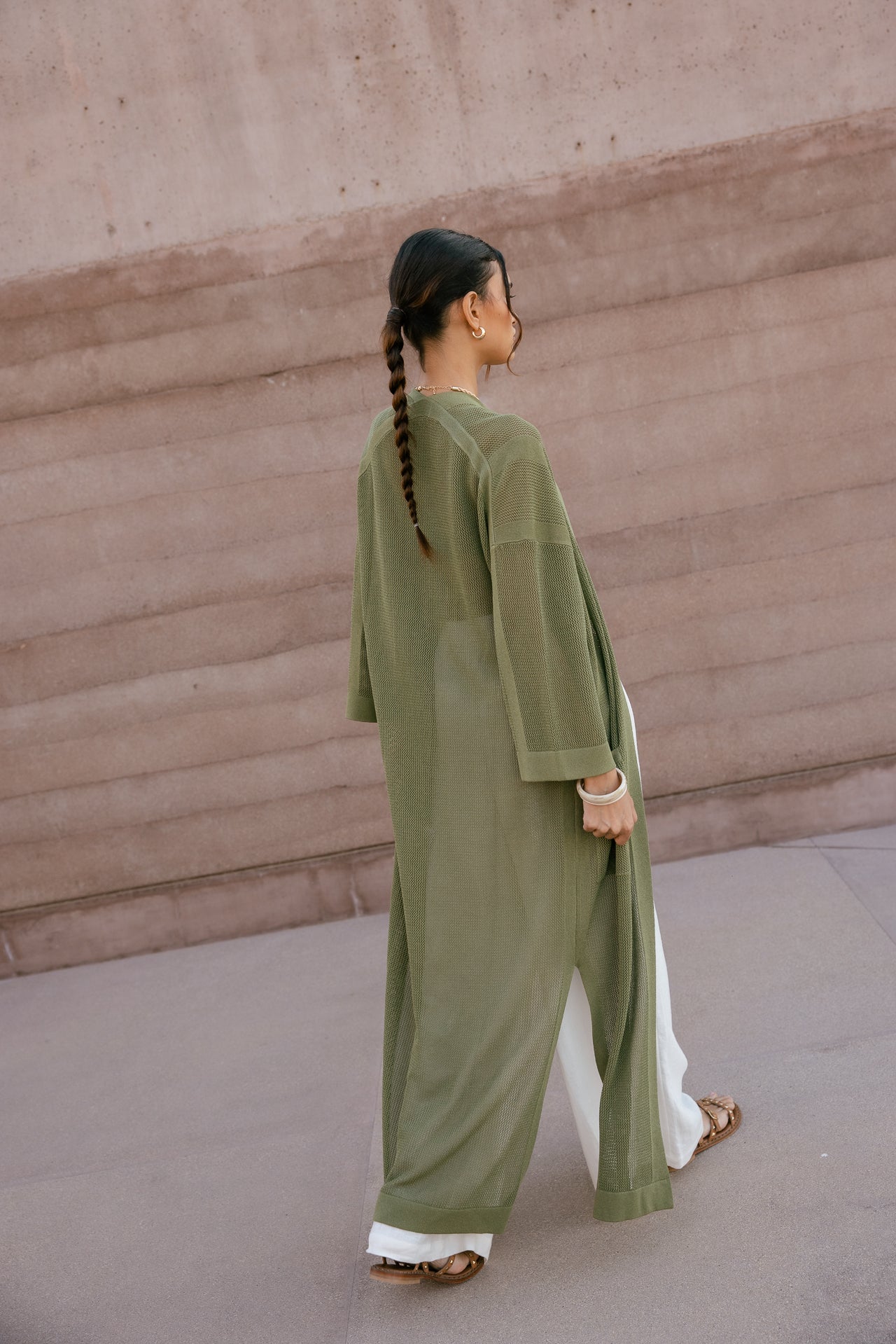 

Langer Kimono Damen Gidris deep lichen green | Freeman T. Porter