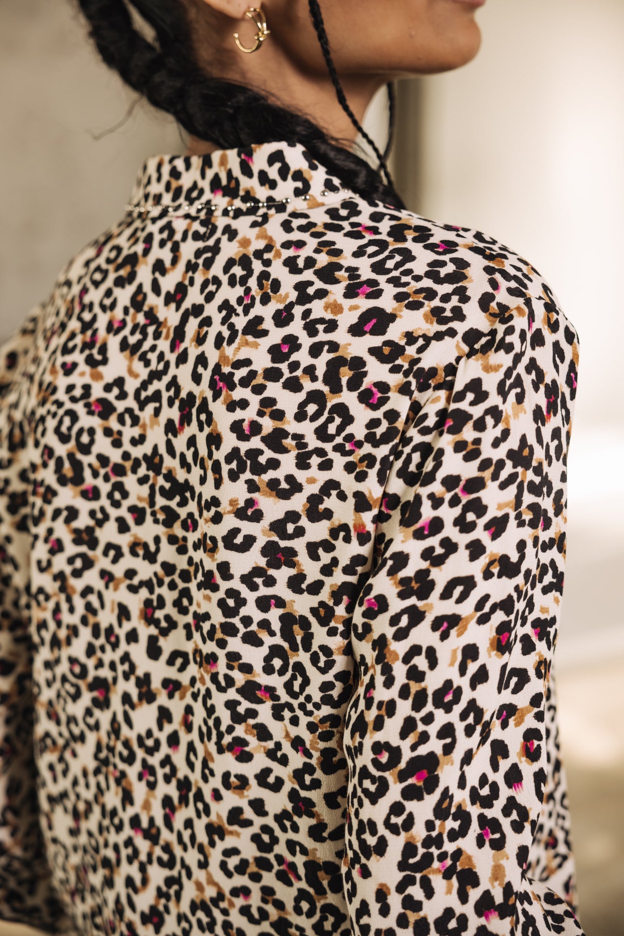 

Leopard print shirt Woman Katy Leo Sand pearled ivory | Freeman T. Porter