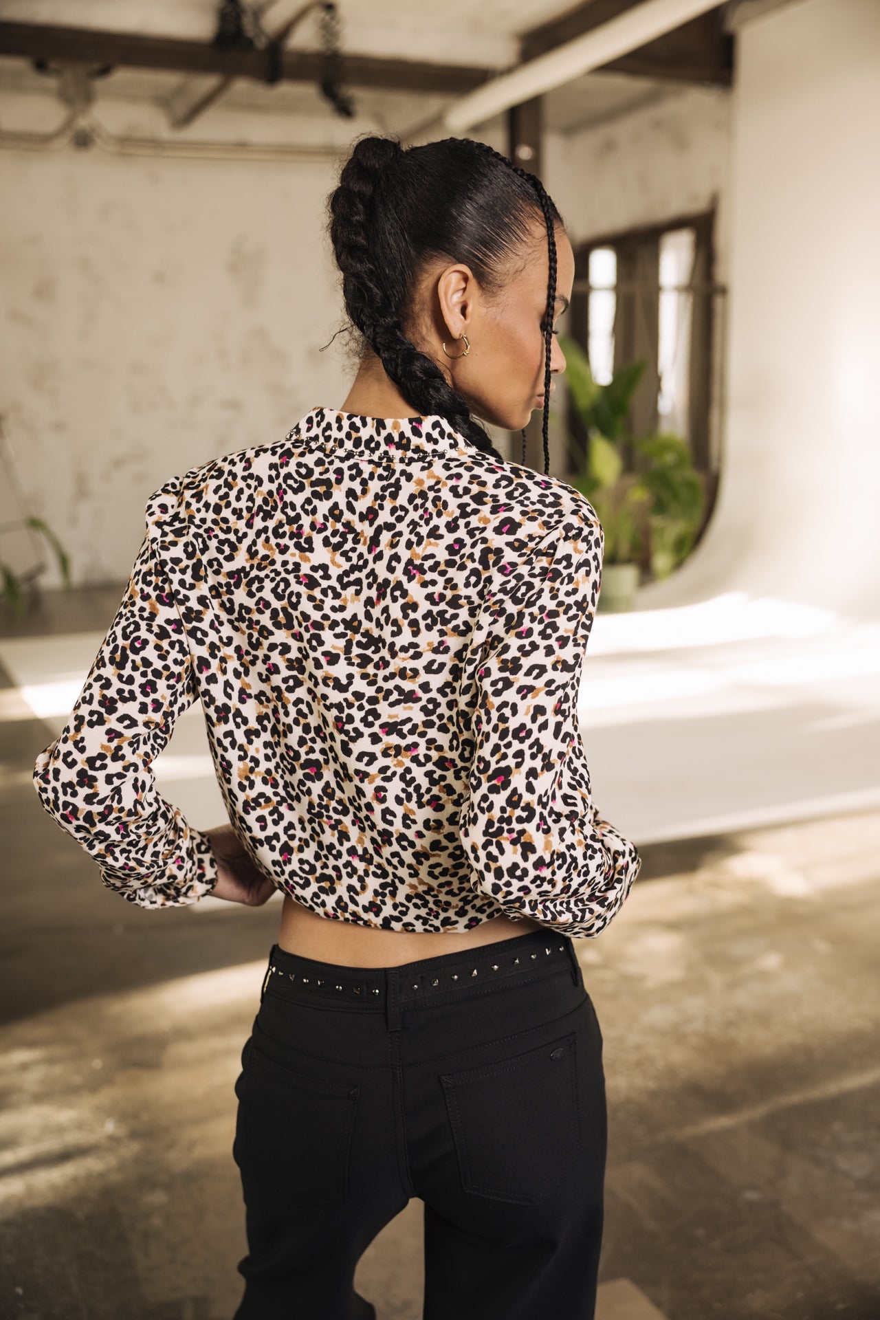 

Leopard print shirt Woman Katy Leo Sand pearled ivory | Freeman T. Porter
