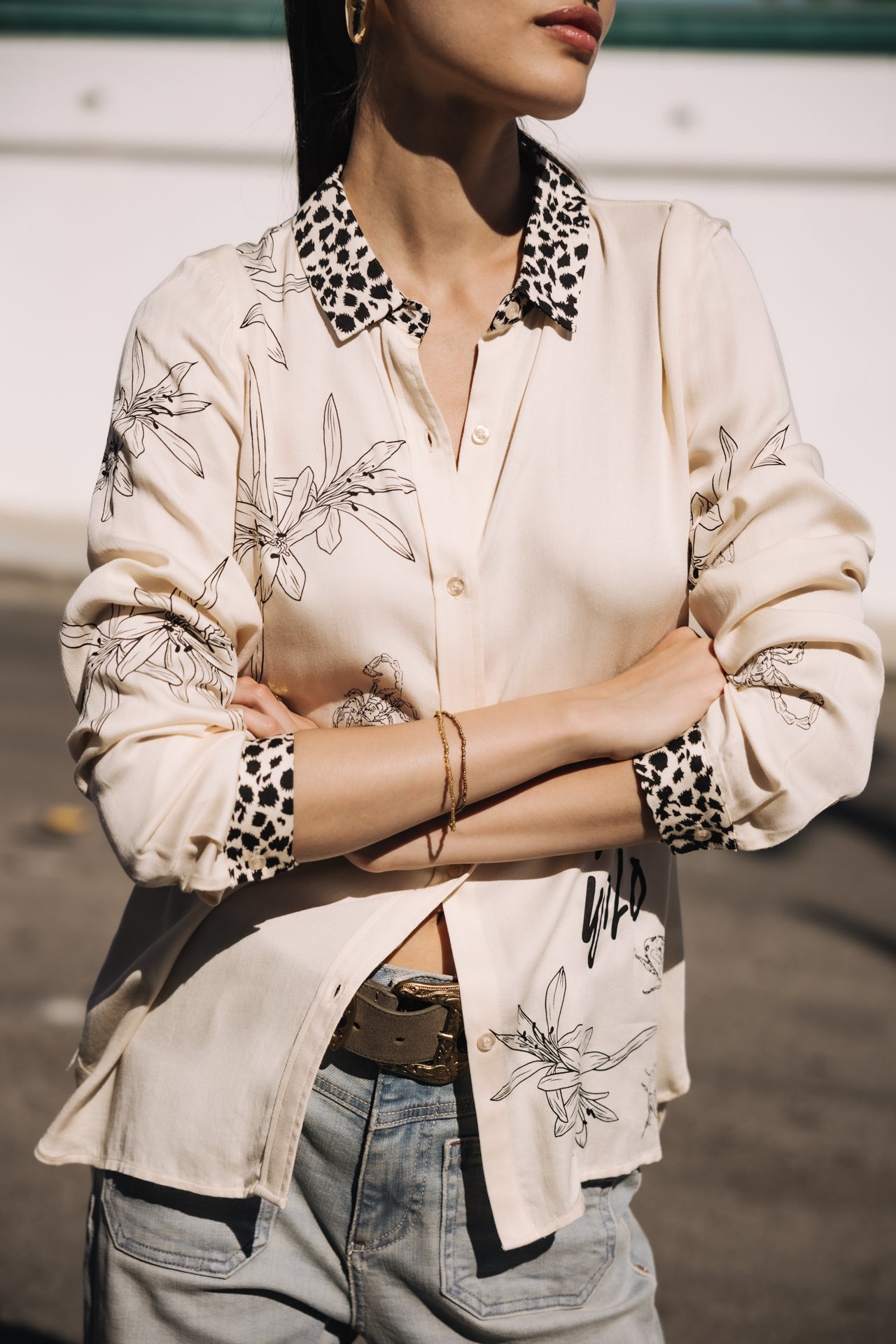 
              

Chemise imprimée Femme Katy Sahara Trip pearled ivory | Freeman T. Porter
            